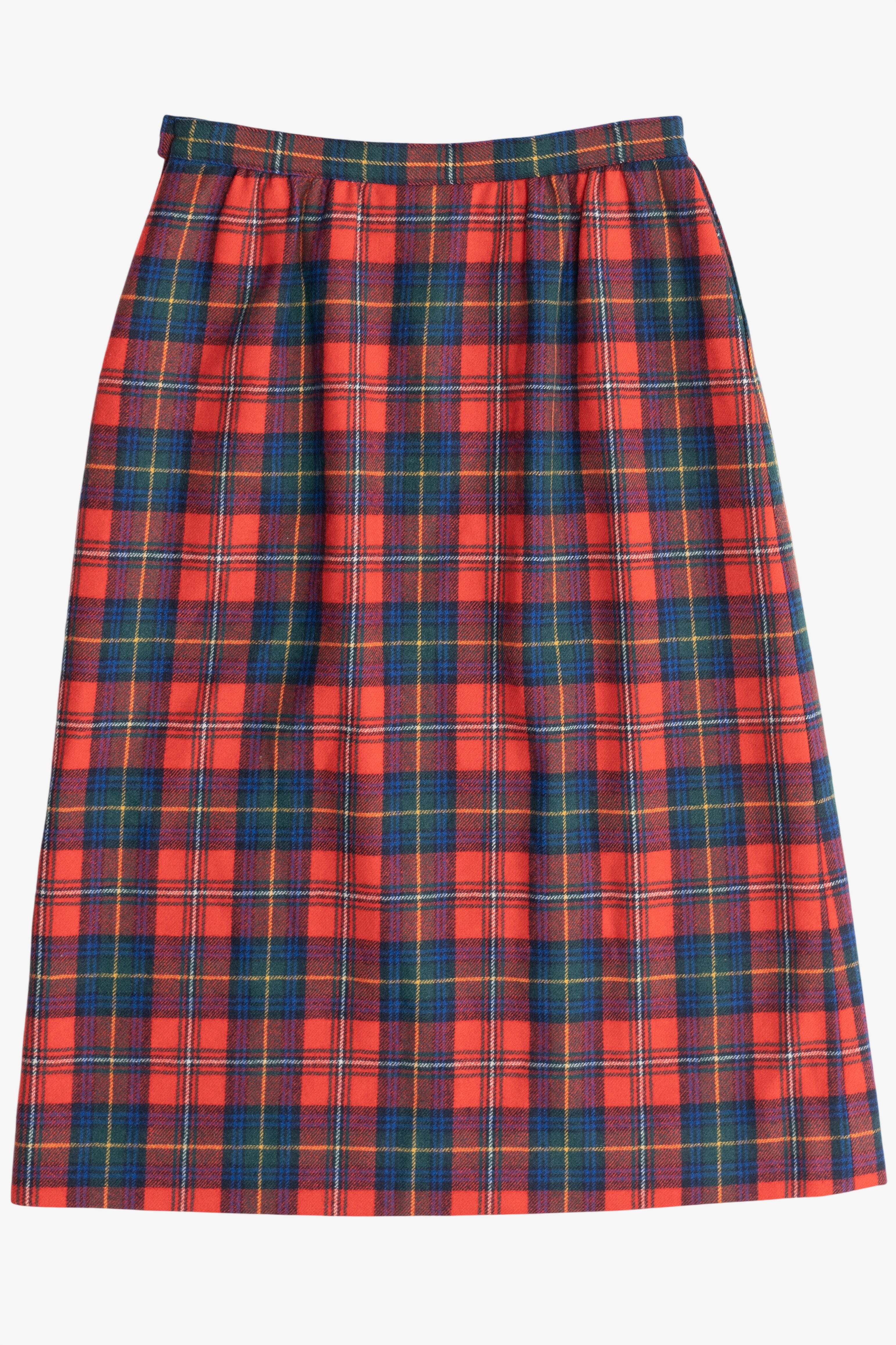 Vintage Pendleton Authentic Boyd Tartan Wool Midi Skirt (1980s)