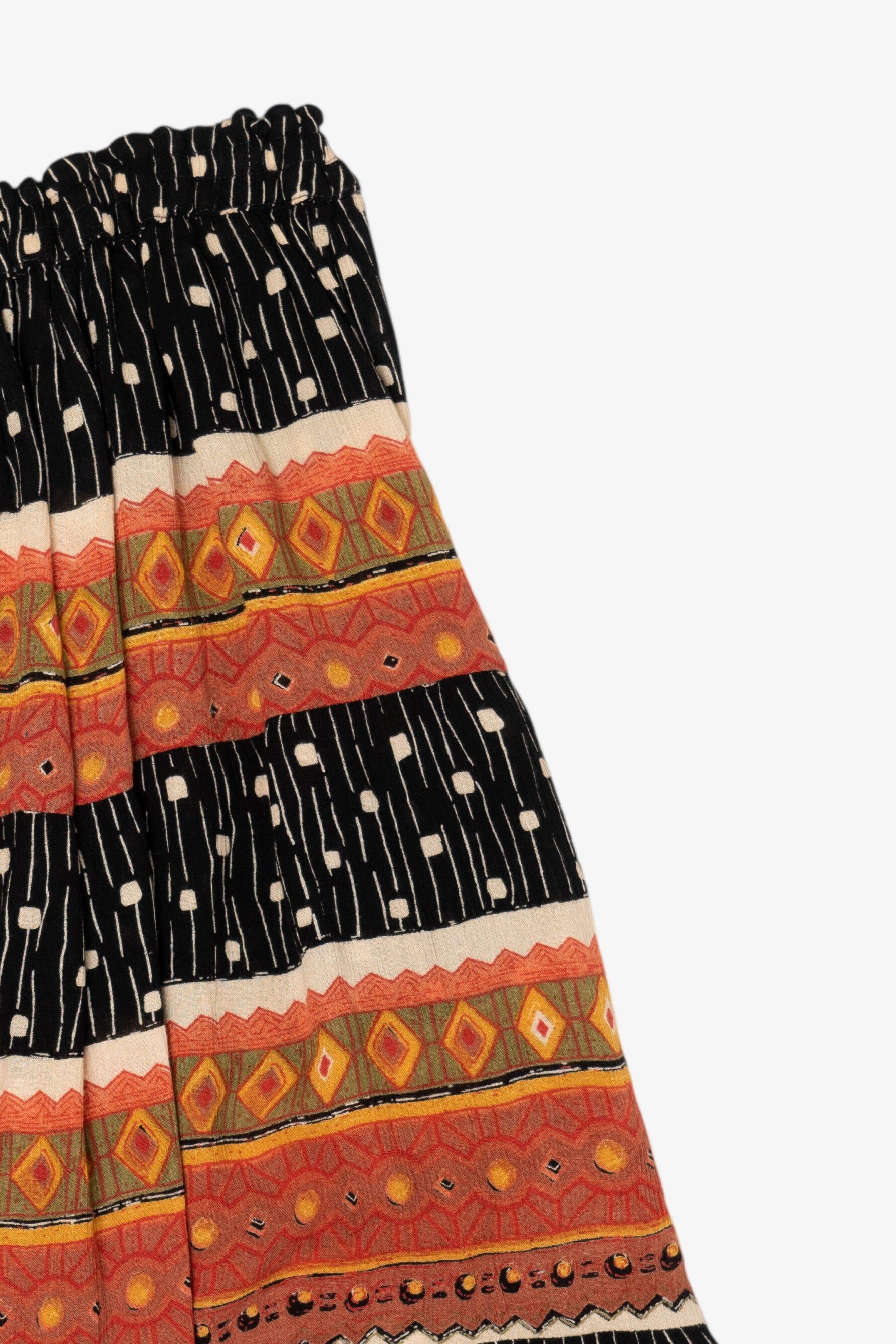 Vintage Black And Orange Tier Pattern Exclusive Bottom (1990s)