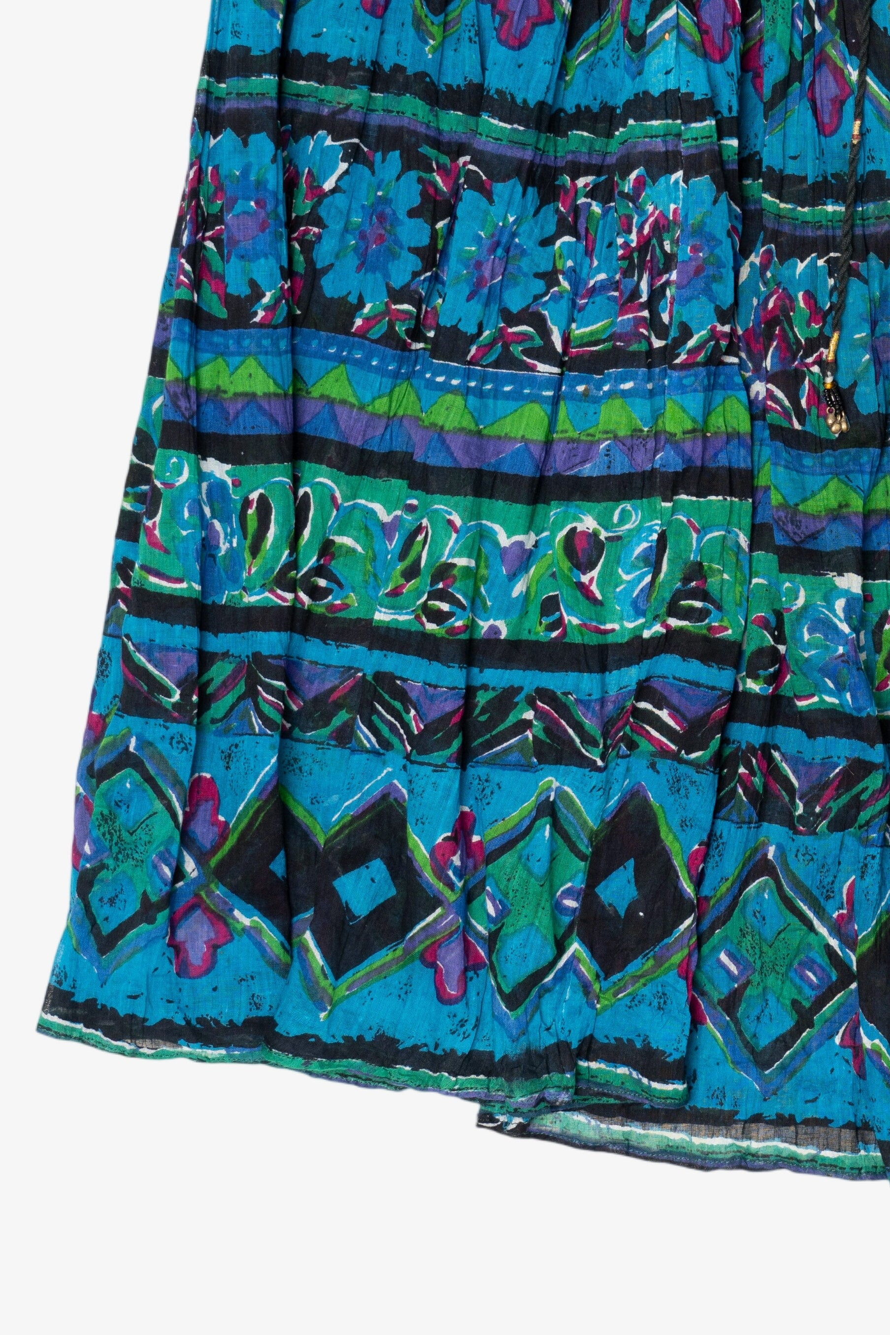 Vintage Blue Maxi Skirt (1990s)