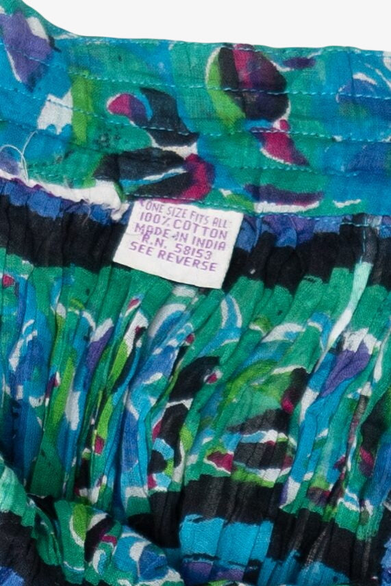 Vintage Blue Maxi Skirt (1990s)