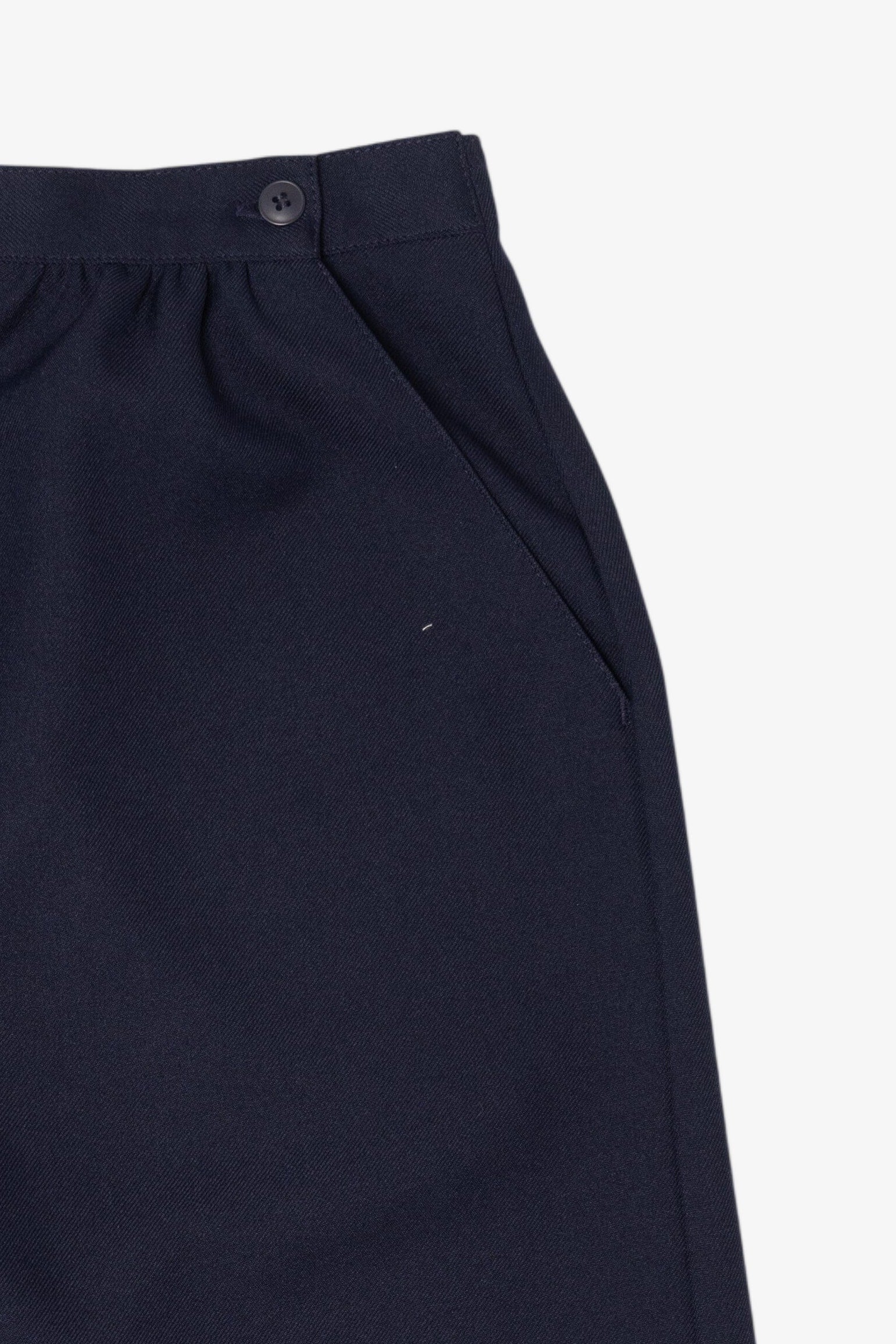 Vintage Navy Blue Donnkenny Pencil Skirt (1980s)