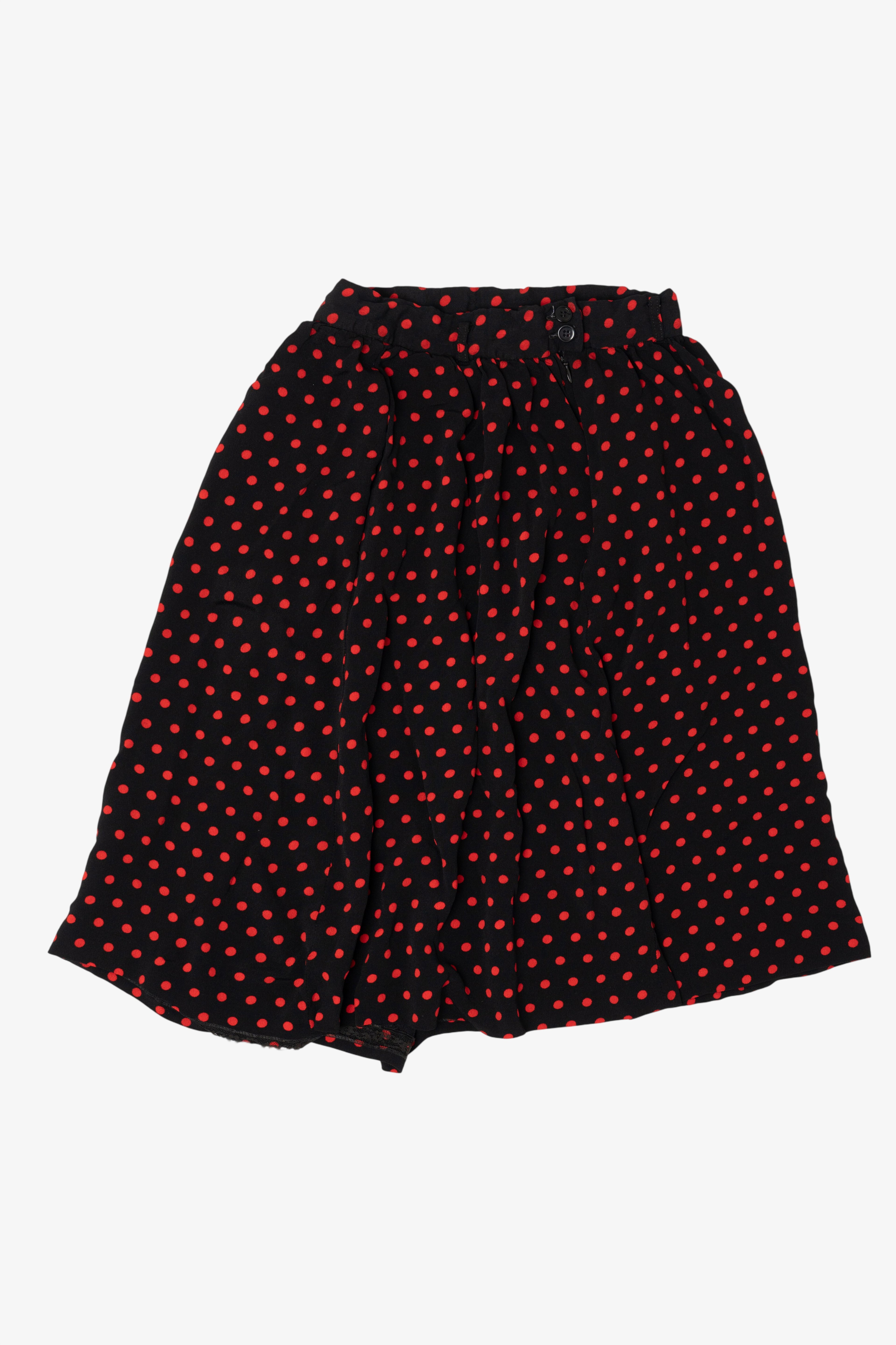 Vintage JH Collectibles Union Made Polka Dot Skirt (1980s)