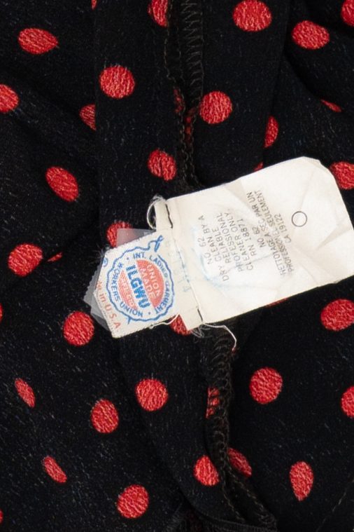 Vintage JH Collectibles Union Made Polka Dot Skirt (1980s)