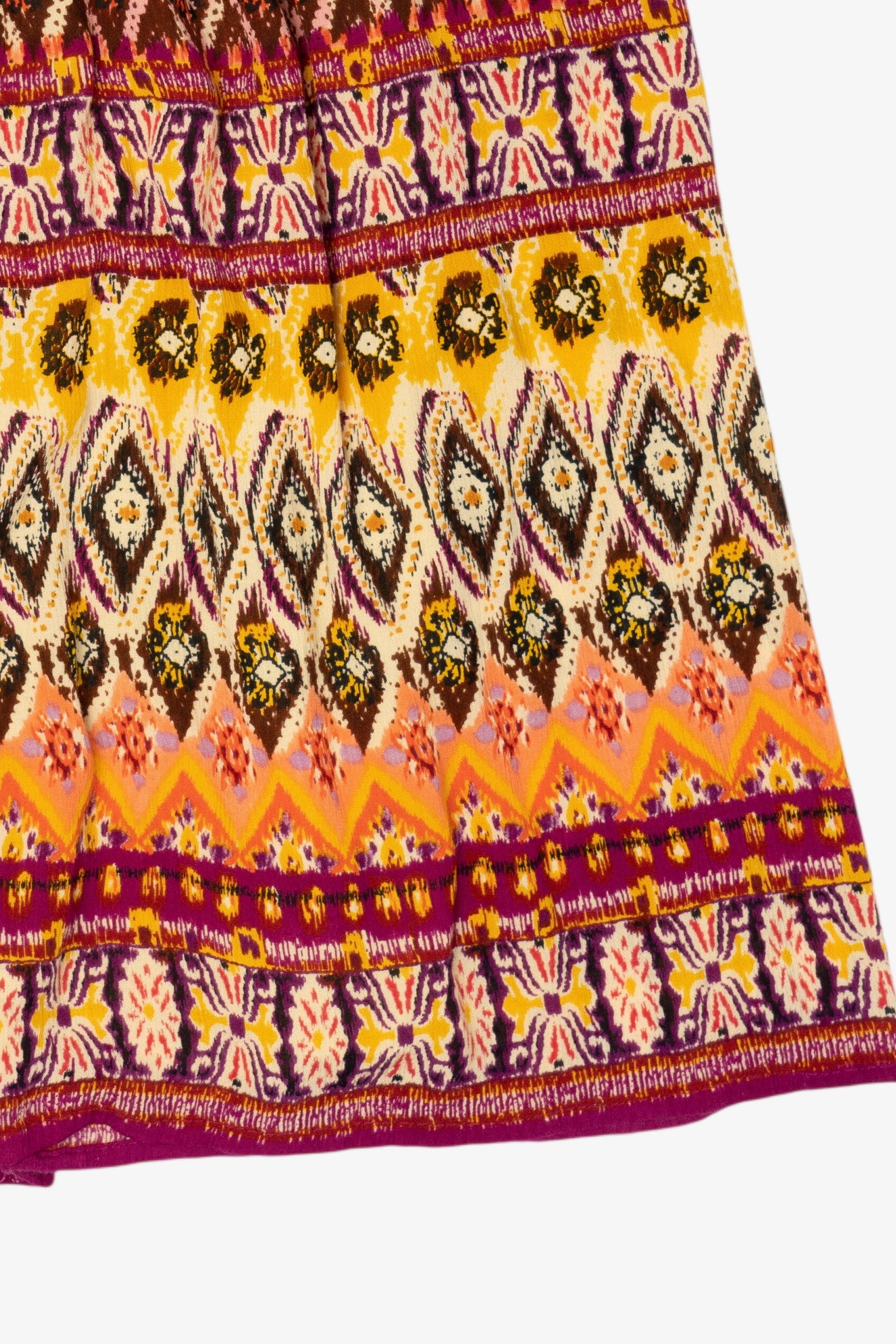 Vintage Orange Chaudry Maxi Skirt (1990s)