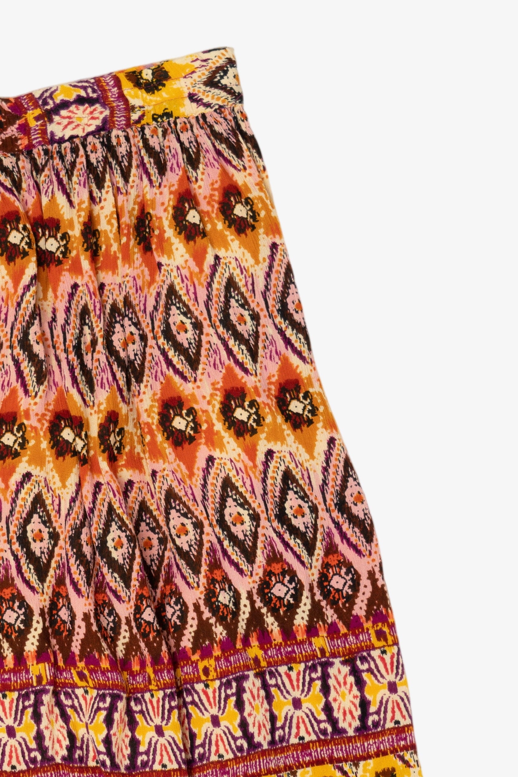 Vintage Orange Chaudry Maxi Skirt (1990s)