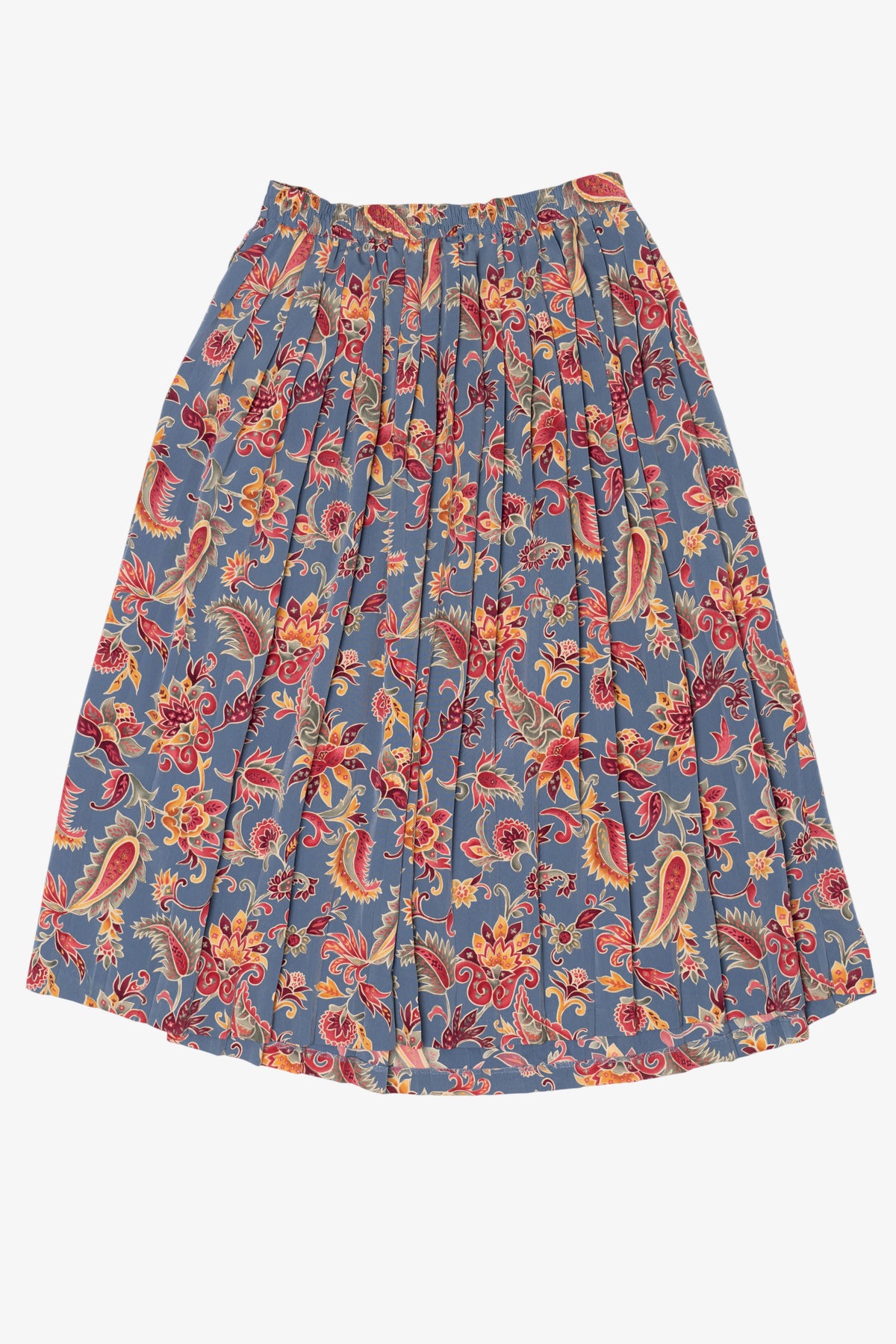 Vintage Blue Alfred Dunner Pleated Skirt (1990s)