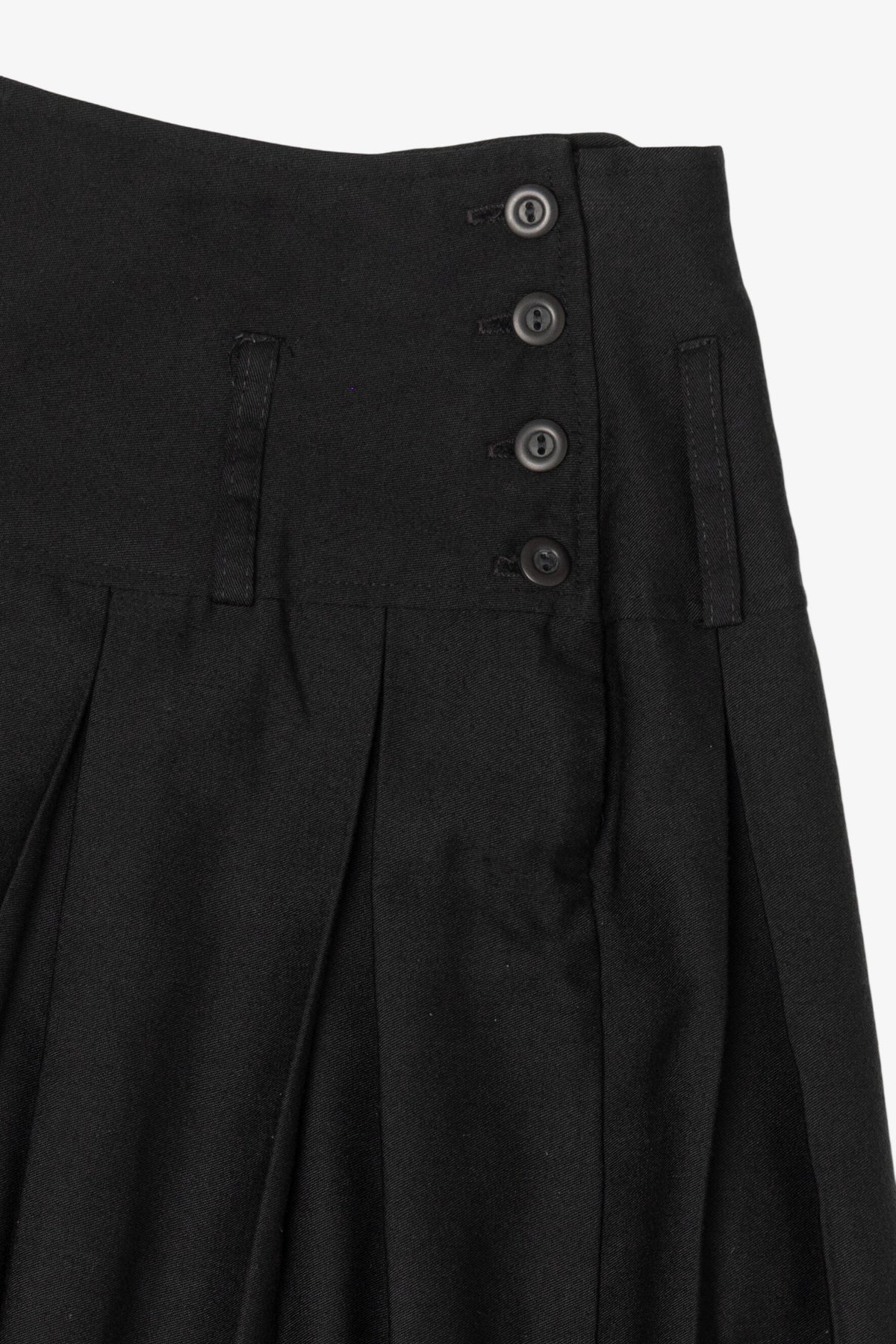Vintage Lloyd Black Pleated Mini Skirt (1980s)