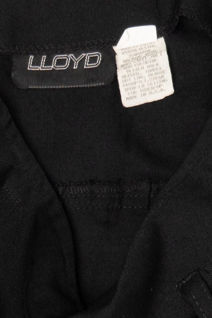 Vintage Lloyd Black Pleated Mini Skirt (1980s)