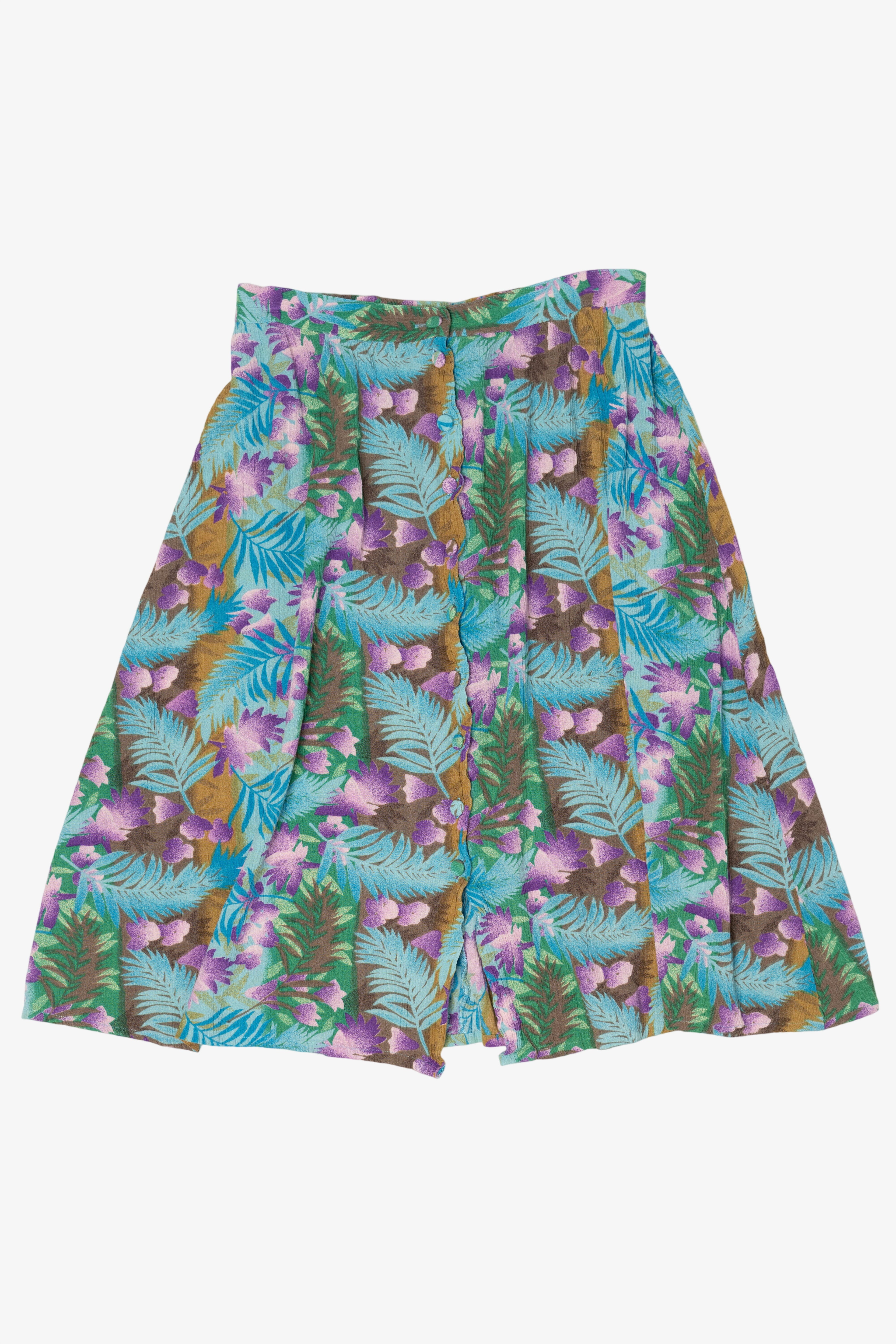 Vintage Blue Sag Harbor Floral Skirt (1990s)