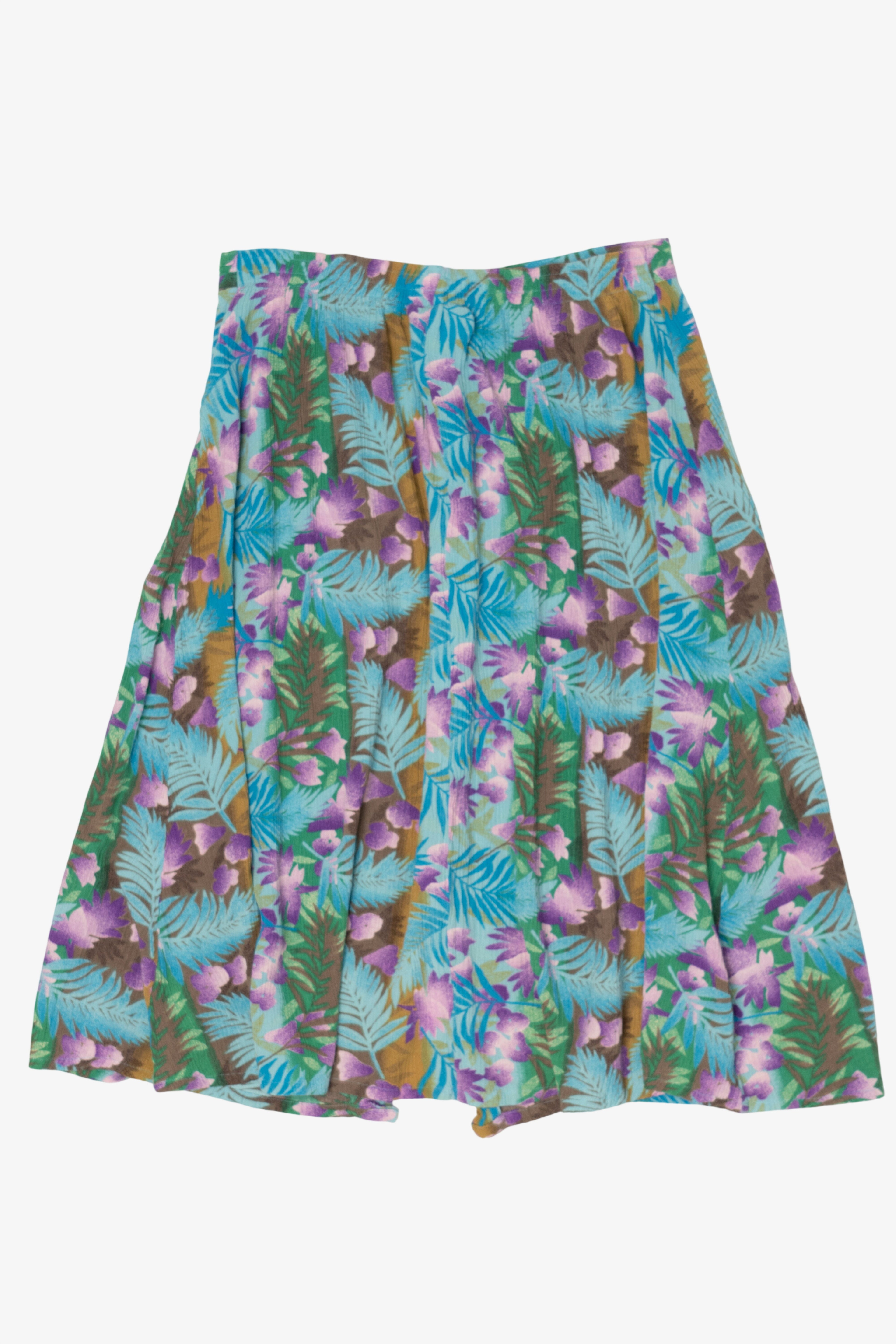Vintage Blue Sag Harbor Floral Skirt (1990s)