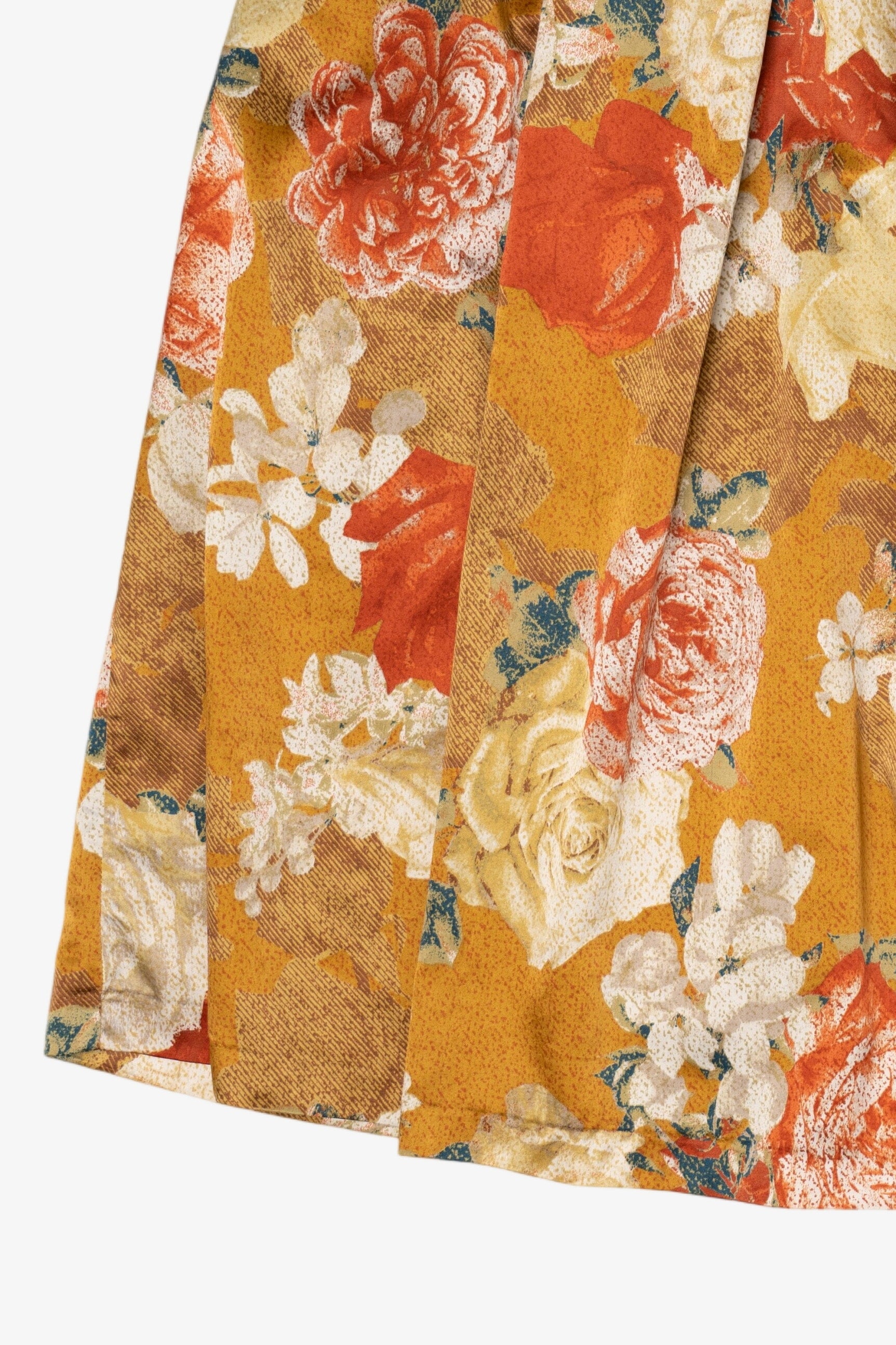 Vintage Orange Tahari Floral Skirty (1990s)