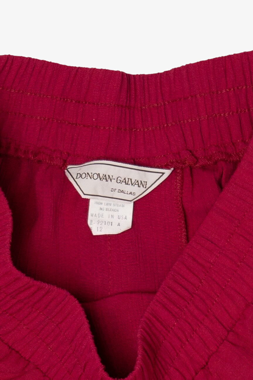 Vintage Red Donovan Galvan Skirt (1990s)