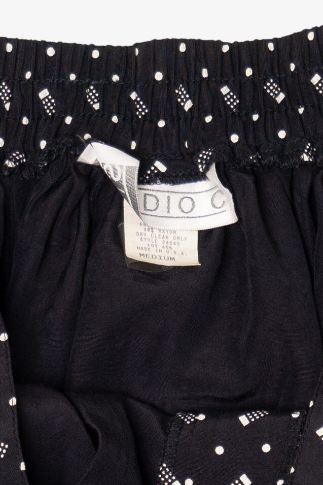 Vintage Black Studio C Maxi Skirt (1990s)