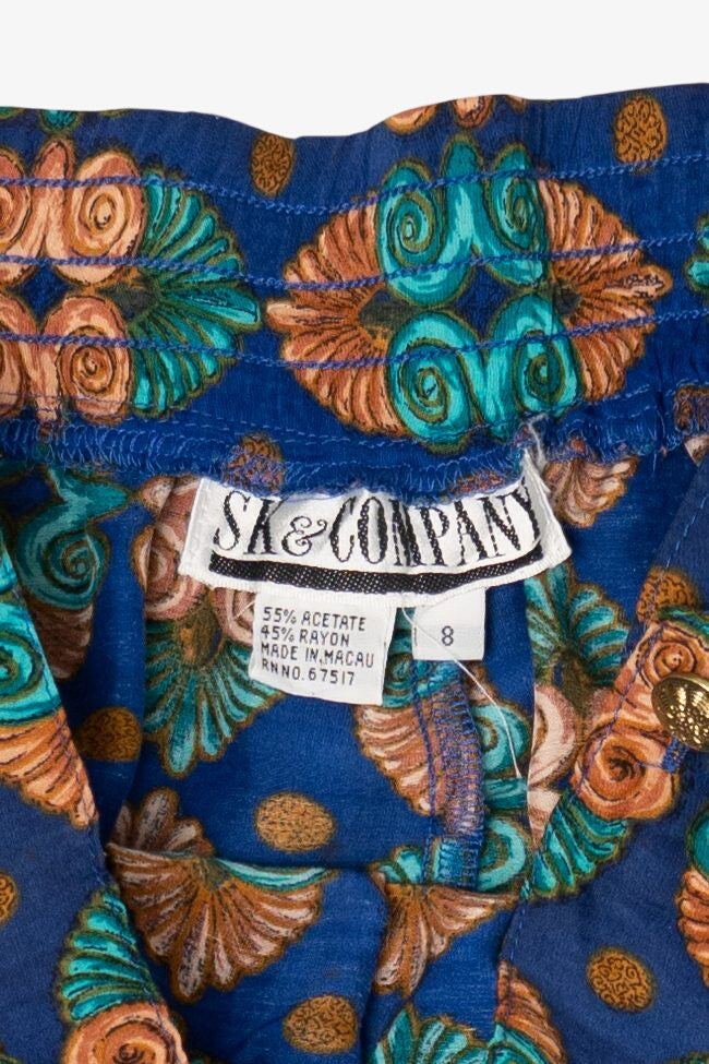 Vintage Blue SK & Company Skirt (1990s)