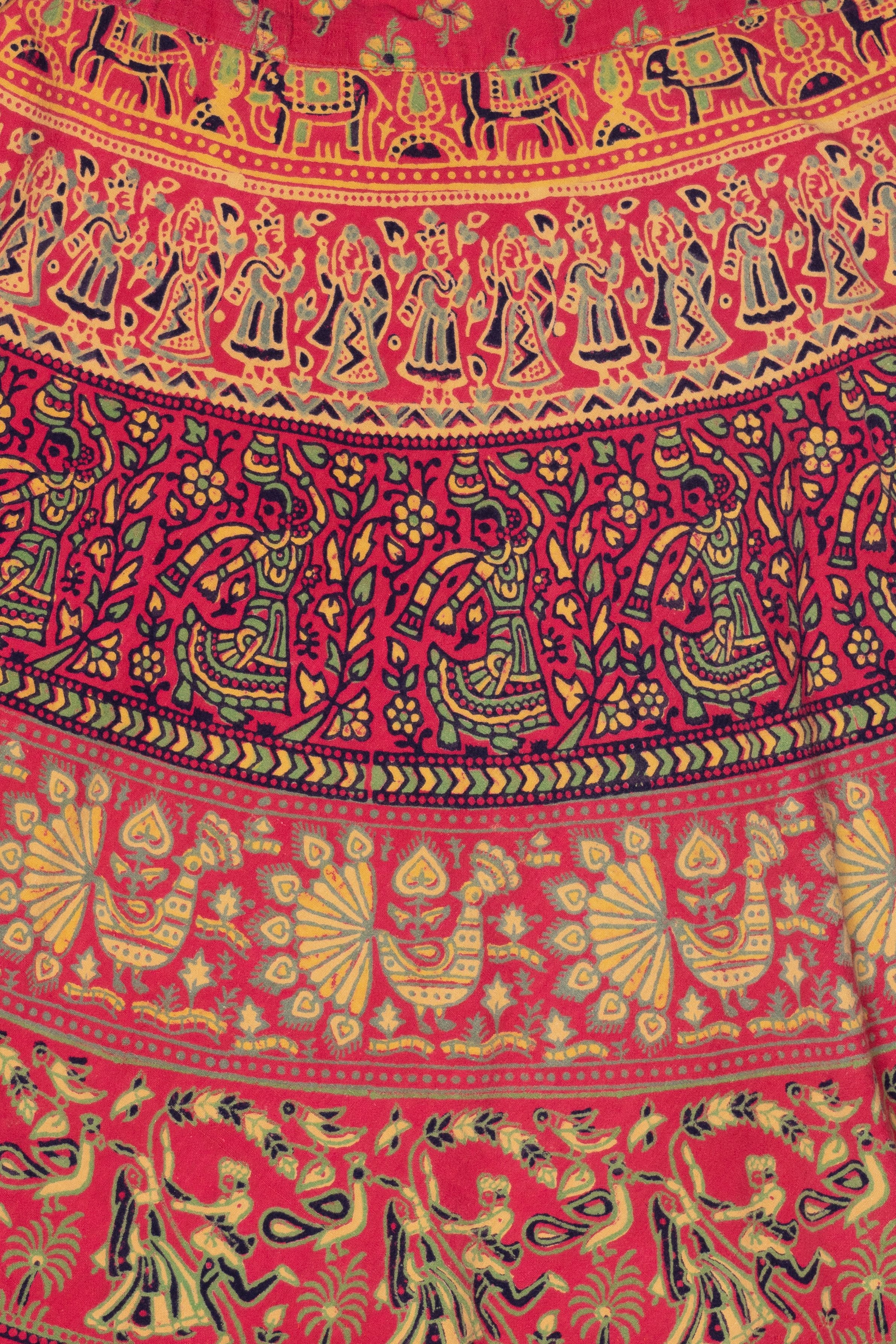 Vintage Red Dagina Wrap Skirt (1990s)