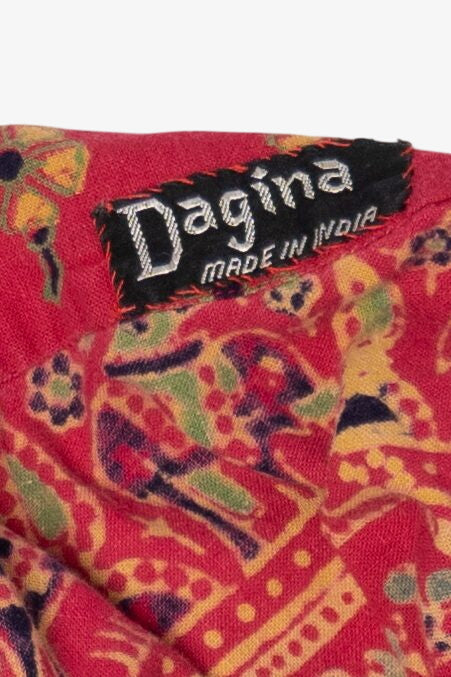 Vintage Red Dagina Wrap Skirt (1990s)