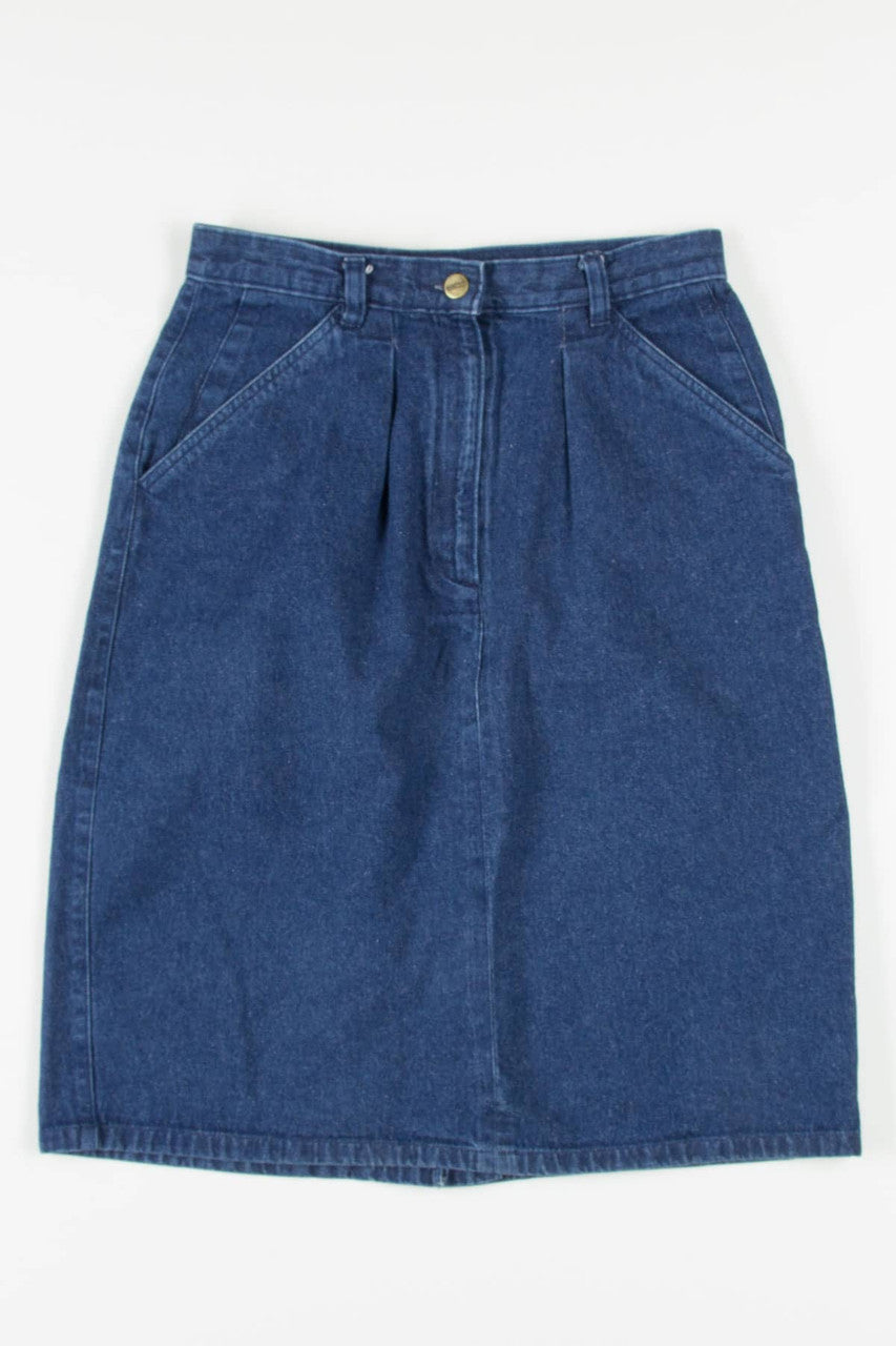 Vintage L.L. Bean Midi Denim Skirt (sz. 10)