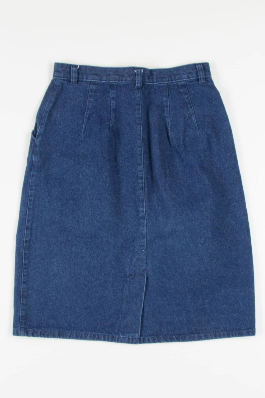 Vintage L.L. Bean Midi Denim Skirt (sz. 10)