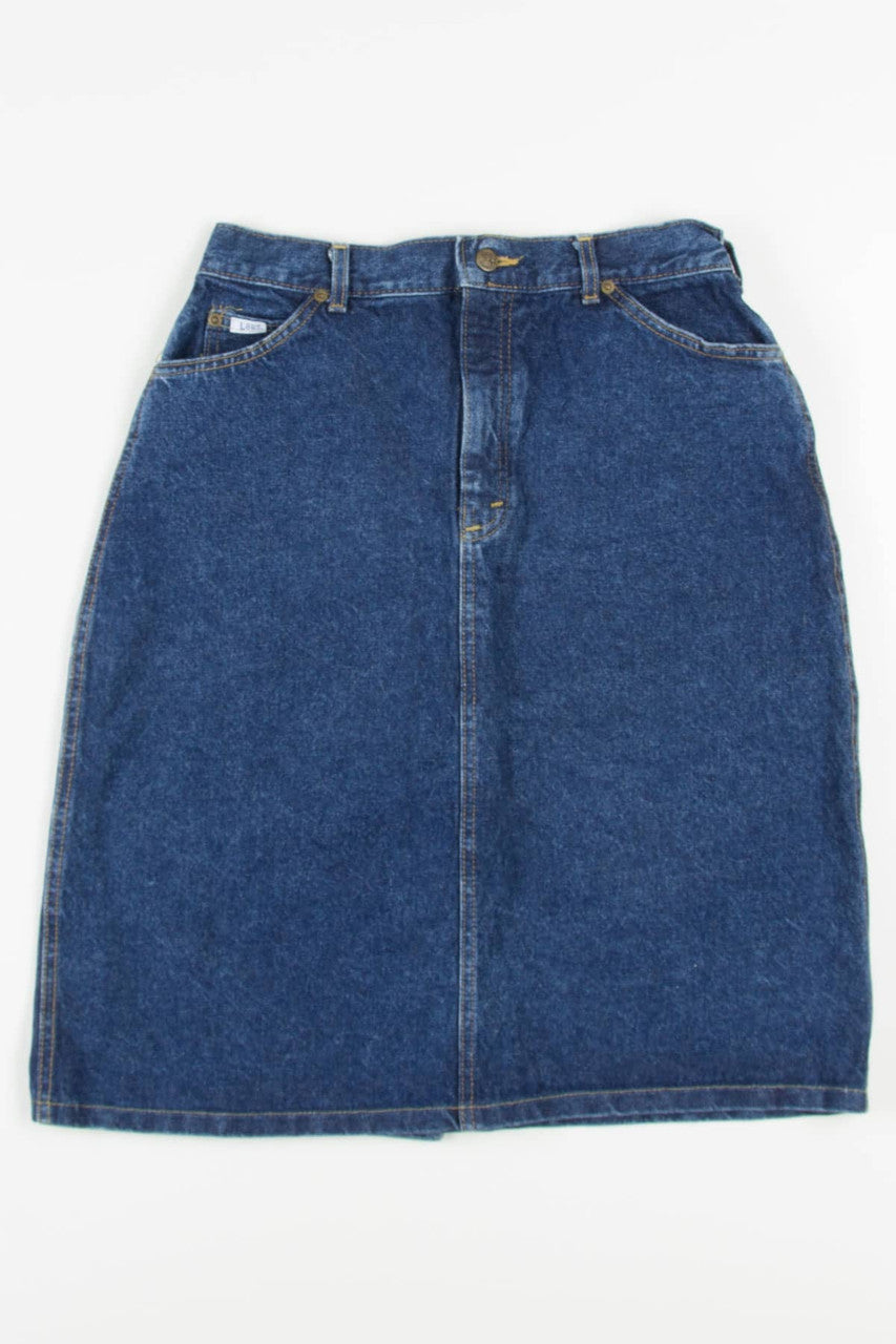 Vintage Lee Midi Denim Skirt (sz. 14)
