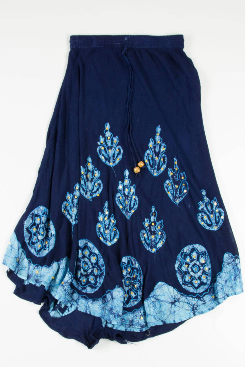 Vintage Crystal Dyed Design Skirt 496