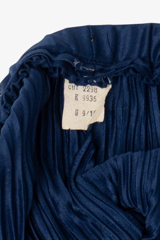 Vintage Blue Floral Skirt (1980s)