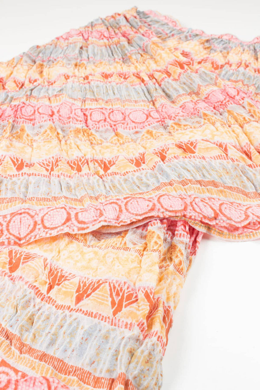 Vintage Pastel Hippie Maxi Skirt 505