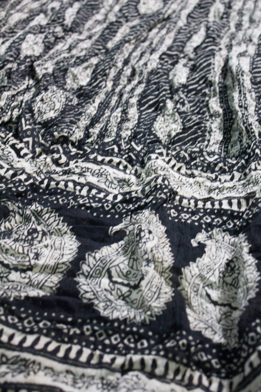 Vintage Paisley Imitation Maxi Skirt
