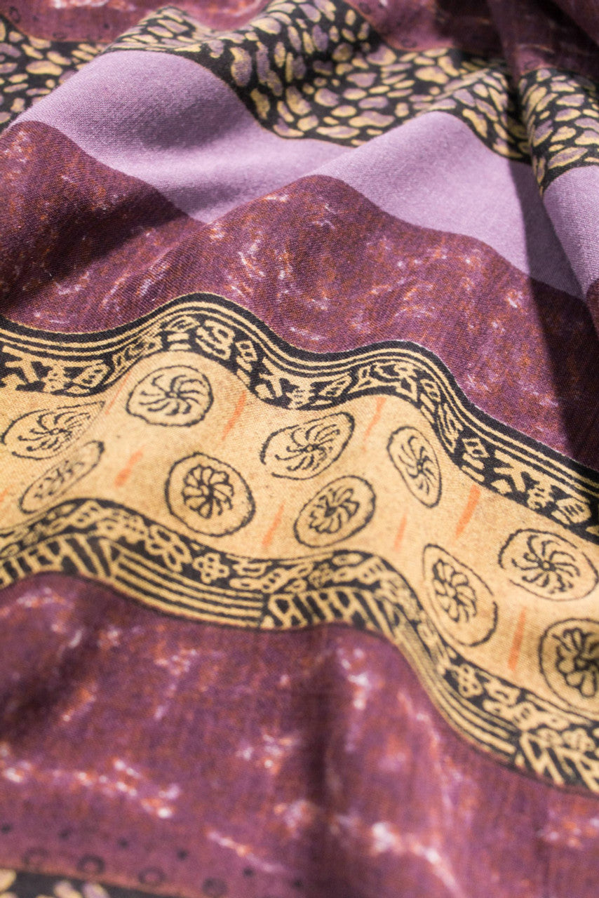 Vintage Purple Hippie Maxi Skirt