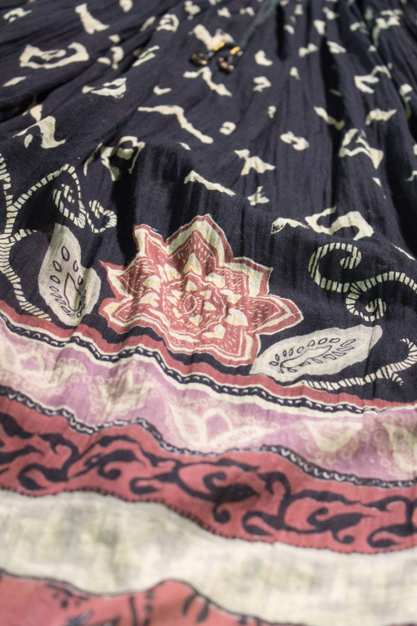 Vintage Mandala Maxi Skirt