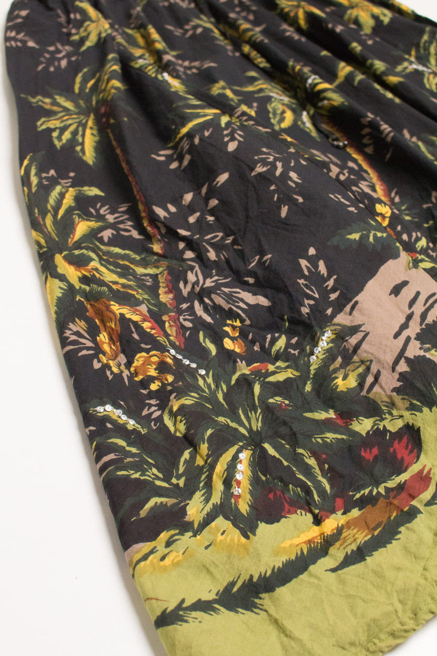 Pineapple & Palm Trees Festival Maxi Skirt 533