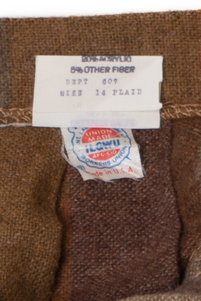 Vintage Union Made Pleated Skirt