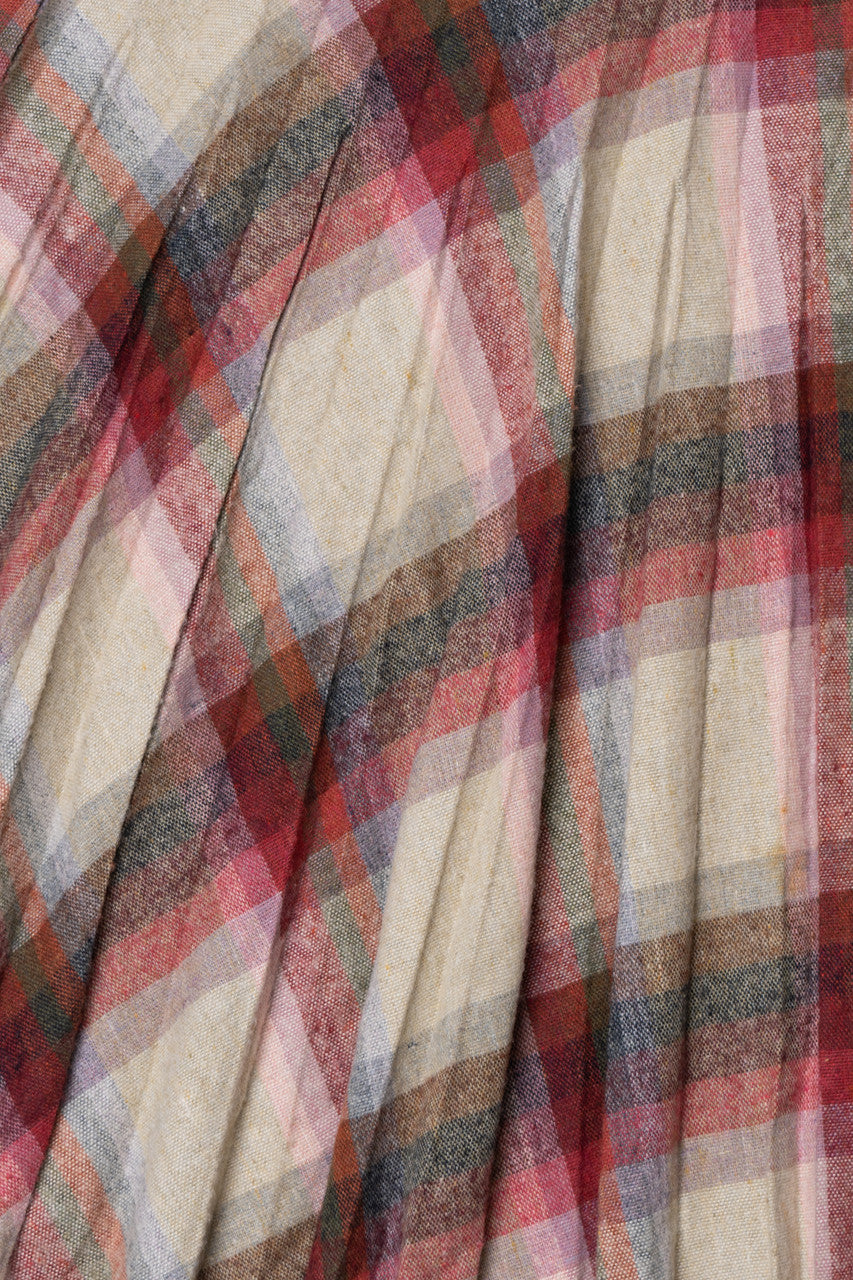 Vintage Plaid Wool Eccobay Skirt
