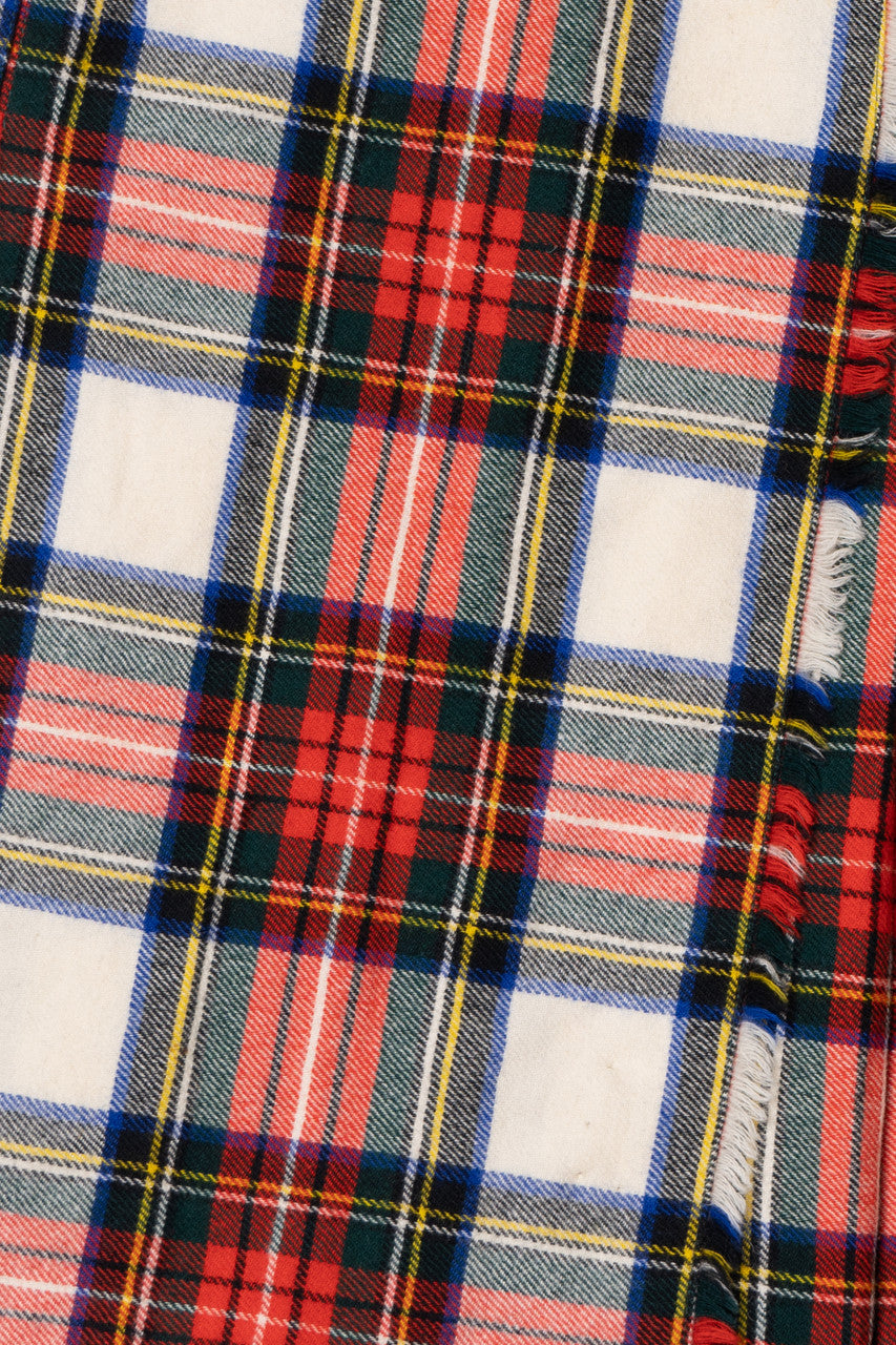 Vintage High Waisted Plaid Mini Skirt 708