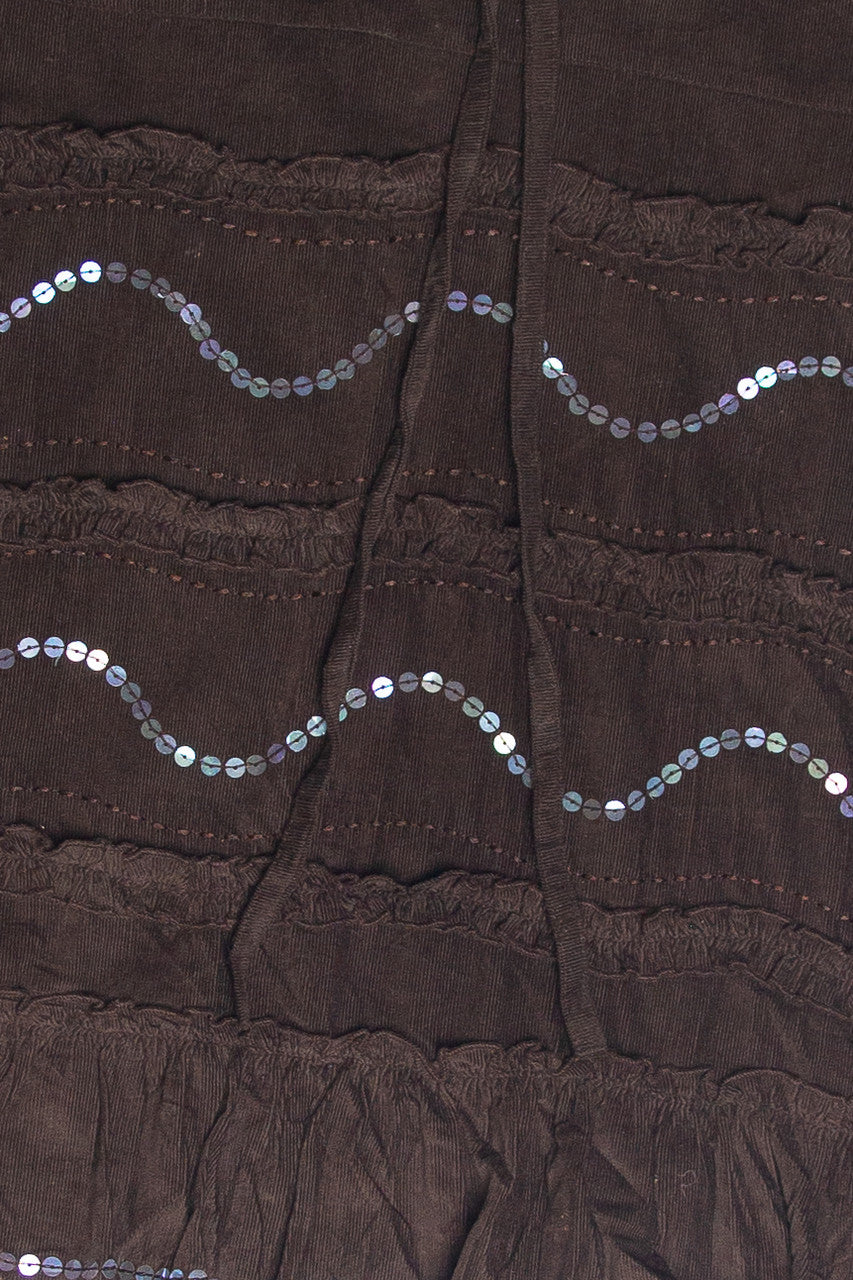 Betsy & Babs Tiered Sequin Skirt