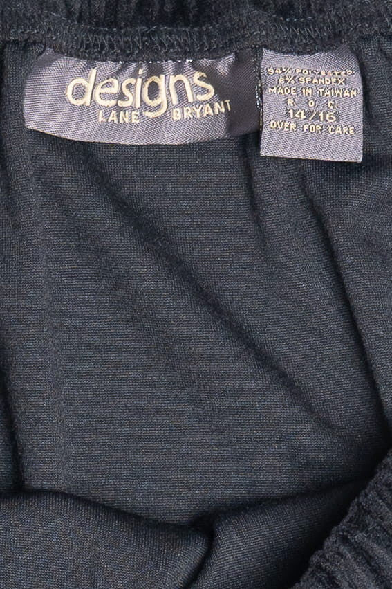 Vintage Crushed Velvet Elastic Waist Skirt (1990s)