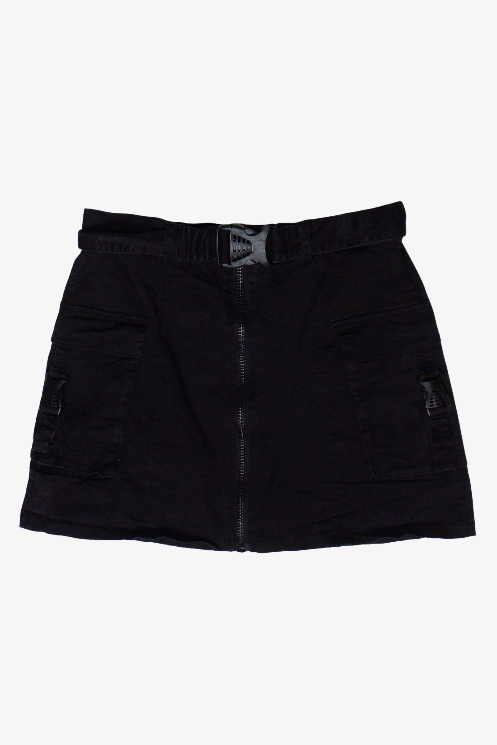 Black Tech Cargo Mini Skirt (2010s)