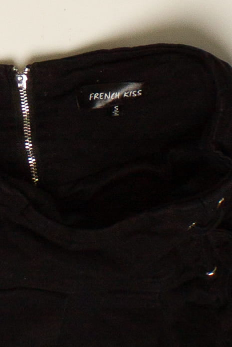Black Double Lace-Up Pleated Mini Skirt (2010s)