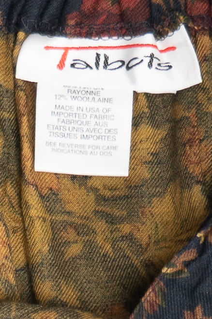 Vintage Floral Talbots Maxi Skirt (1990s)