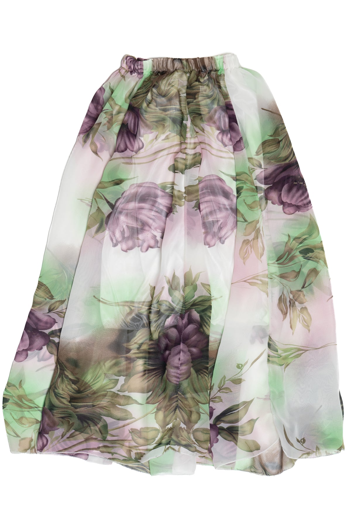 Fei Ni Ya Style Lined Elastic Waist Skirt
