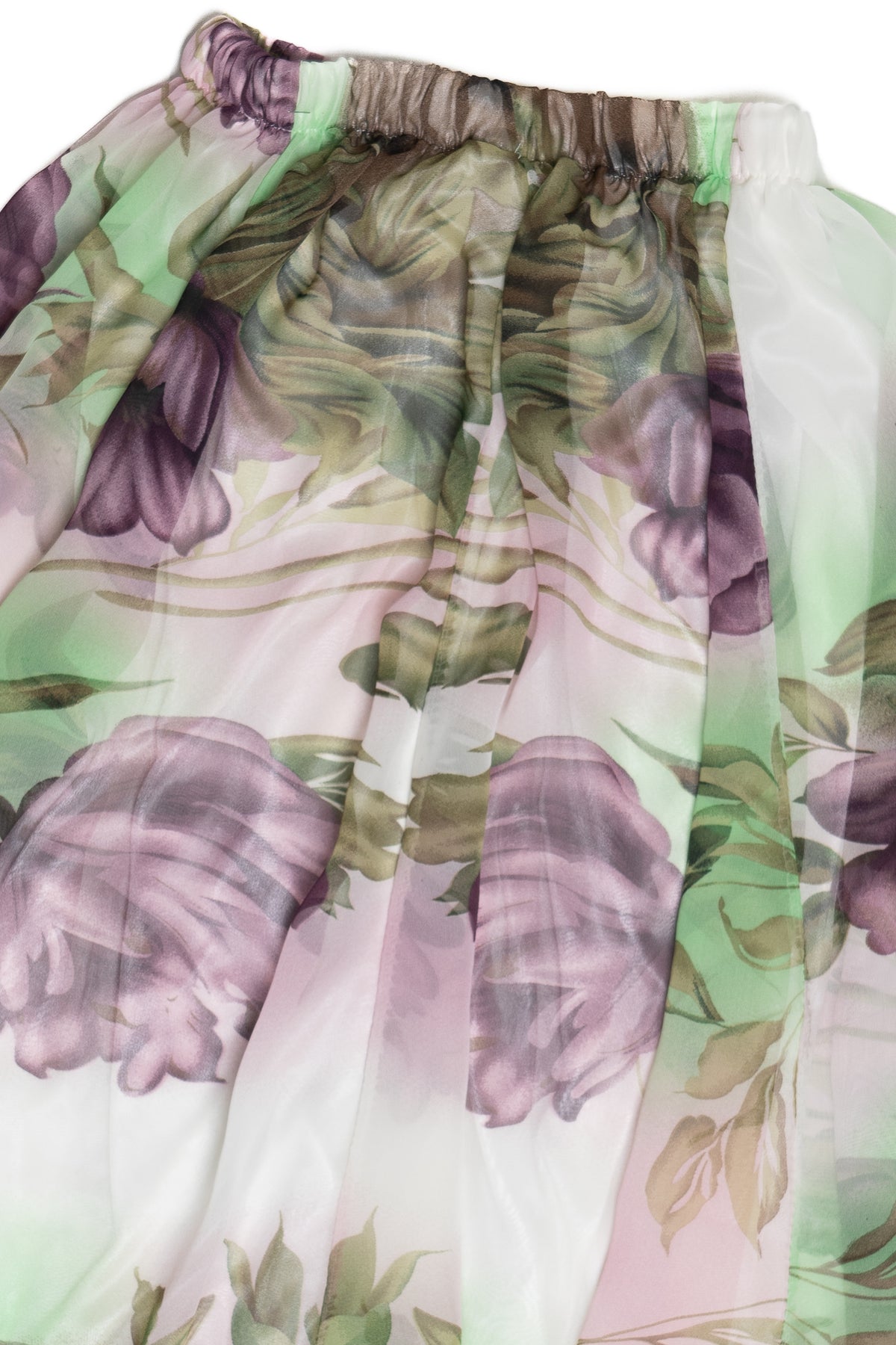 Fei Ni Ya Style Lined Elastic Waist Skirt