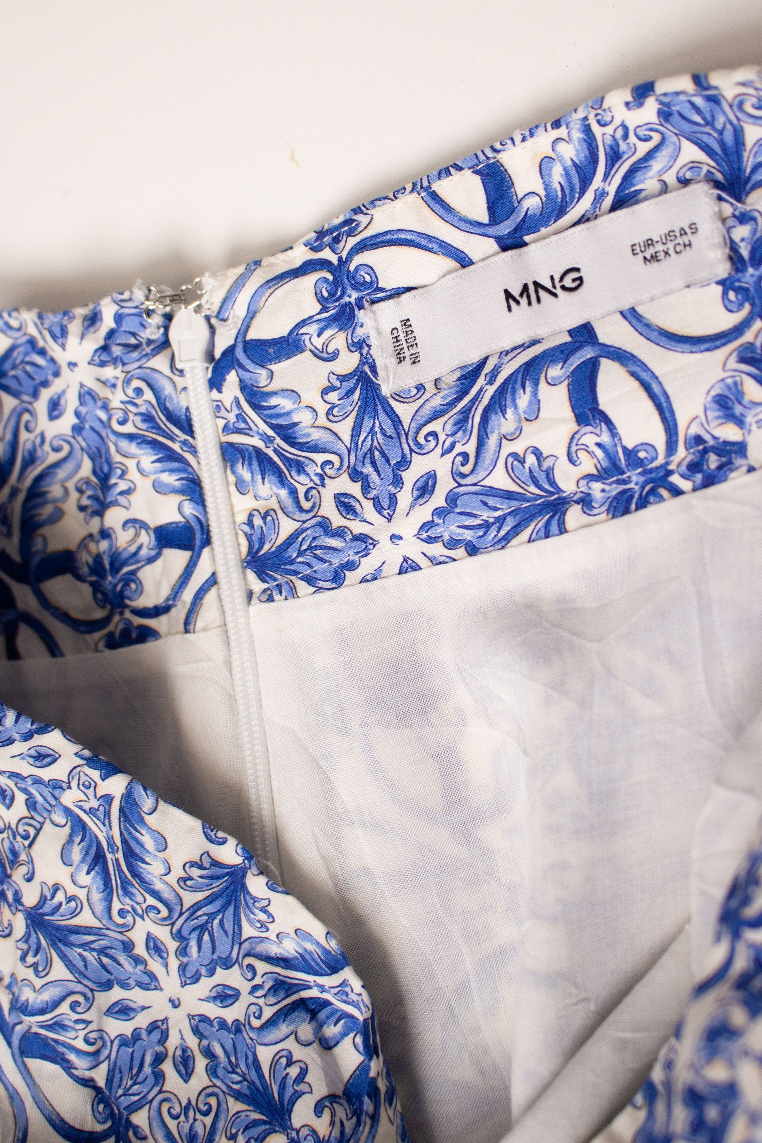 MNG Blue Floral Maxi Skirt (2020s)