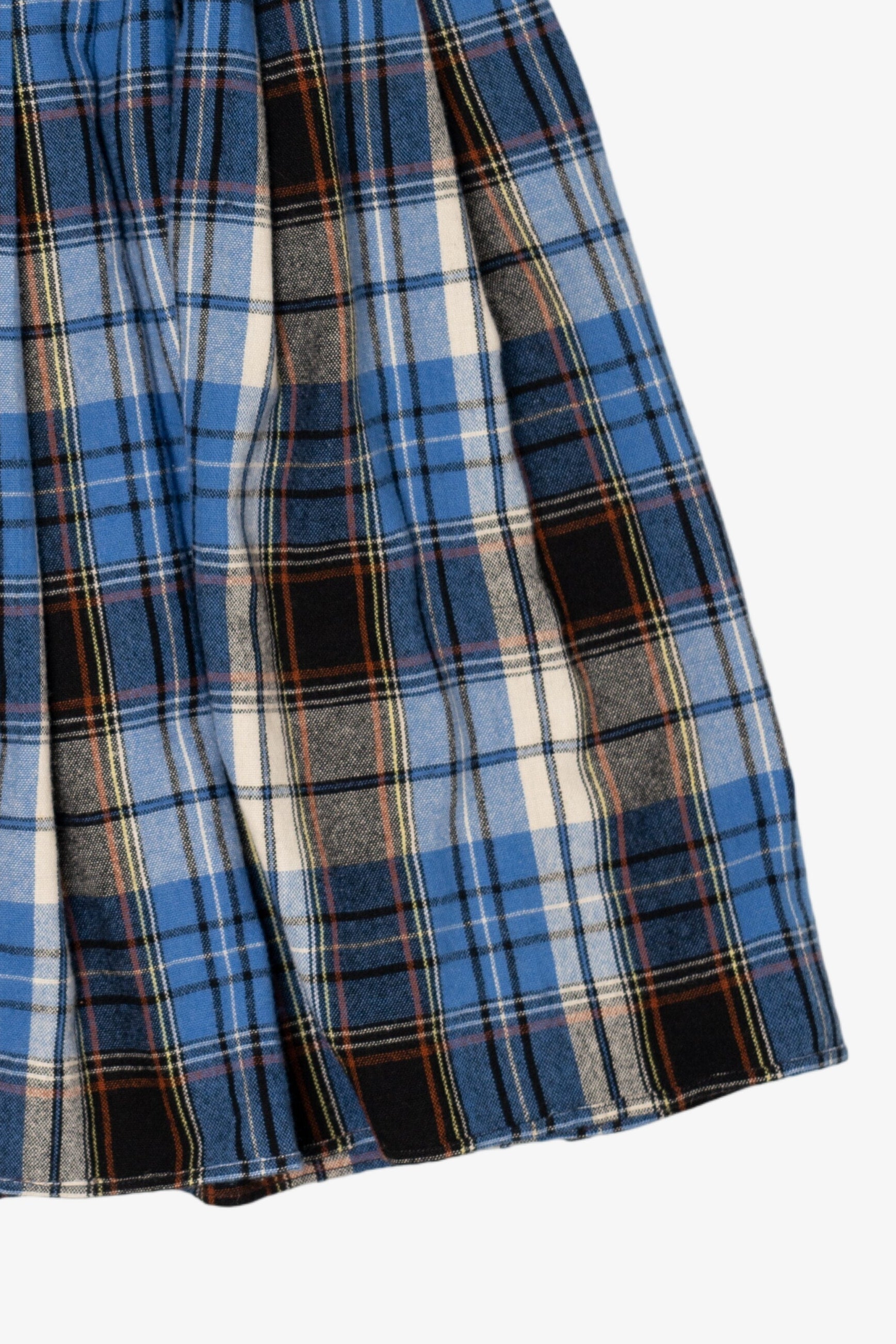 Vintage Blue Plaid Skirt (1990s)