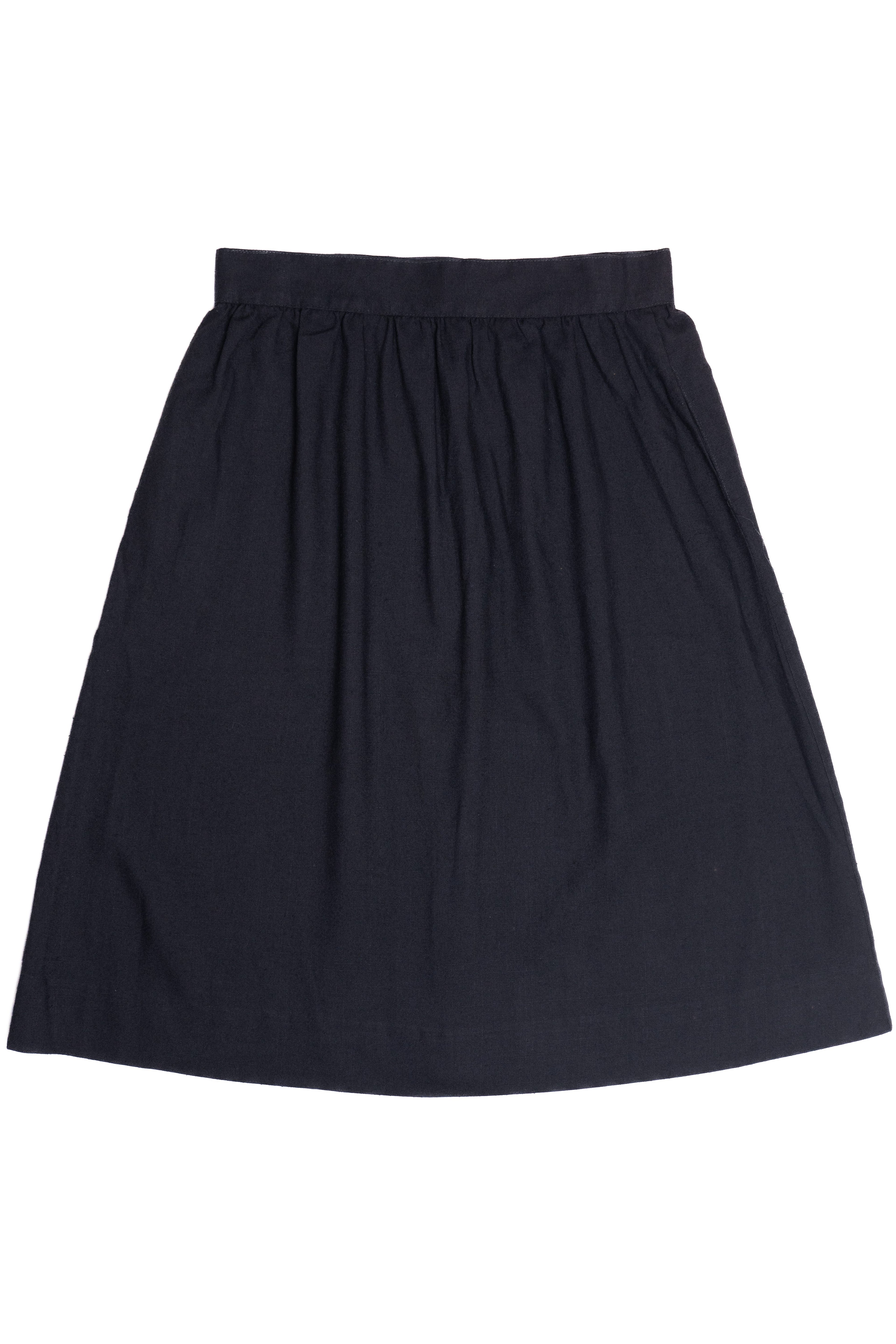 Vintage Marilyn Togs Button Down Linen Skirt (1980s)