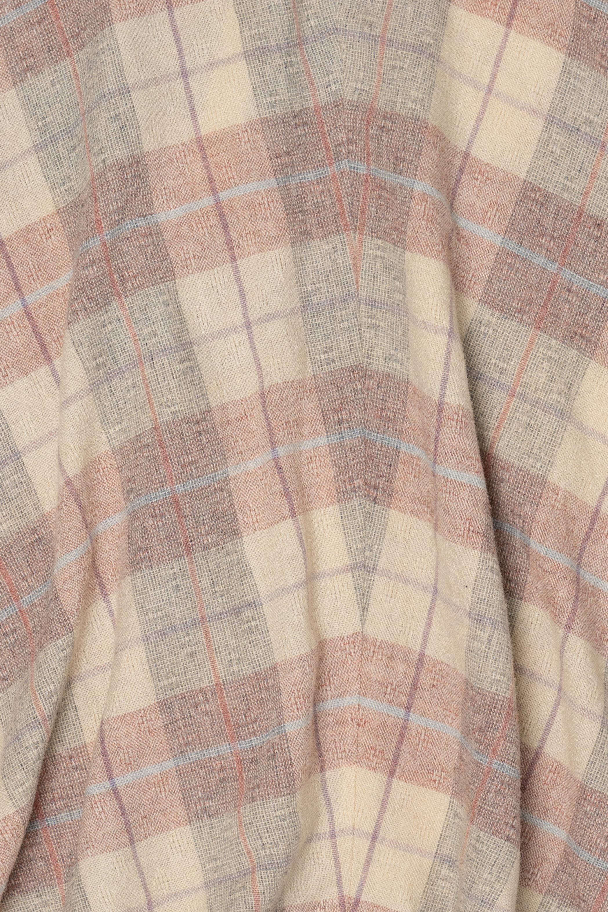 Vintage Beige Jo Hardin Plaid Skirt (1990s)
