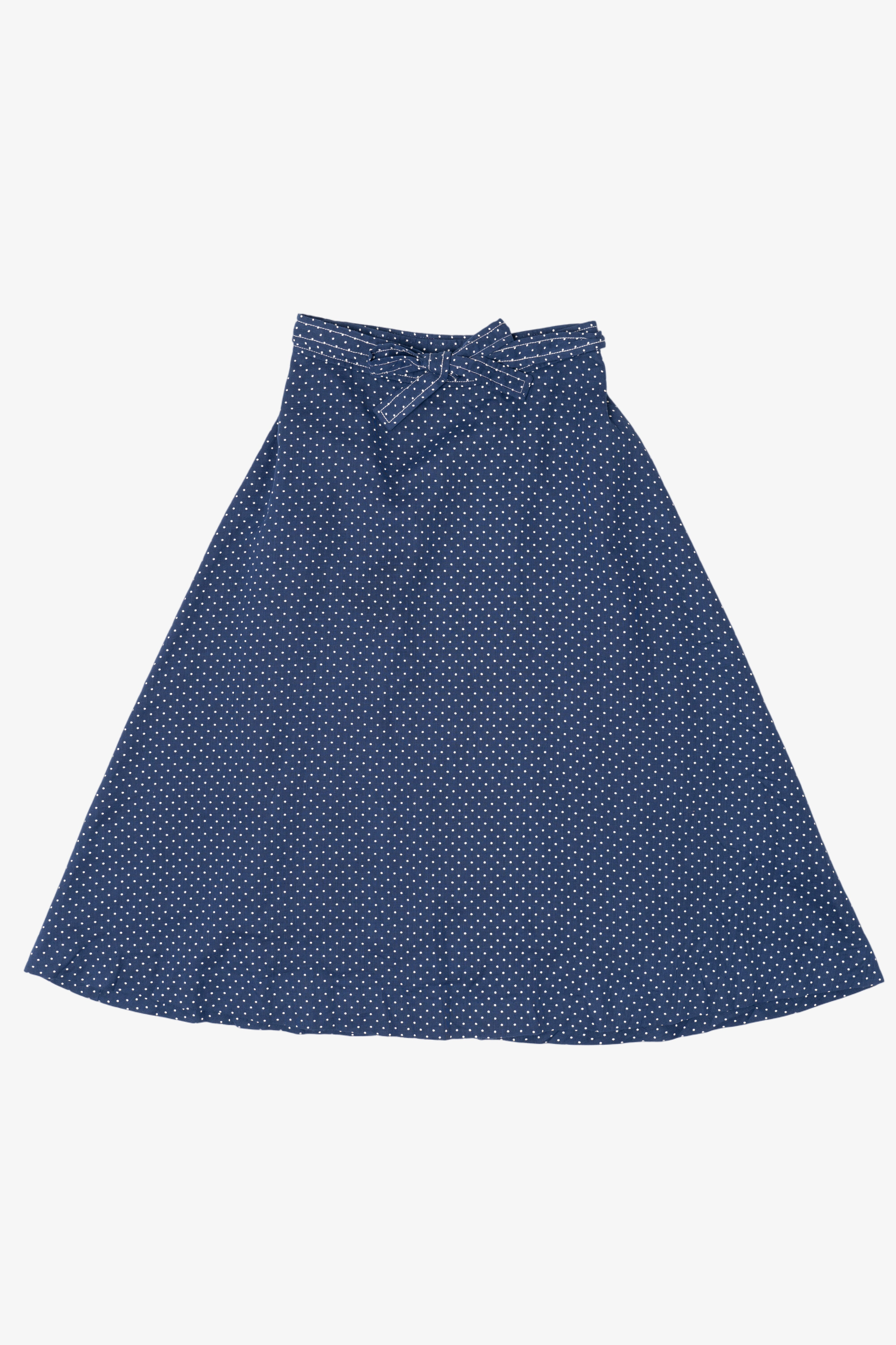 Vintage Polka Dot Bow Country Set Skirt (1980s)