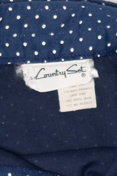 Vintage Polka Dot Bow Country Set Skirt (1980s)
