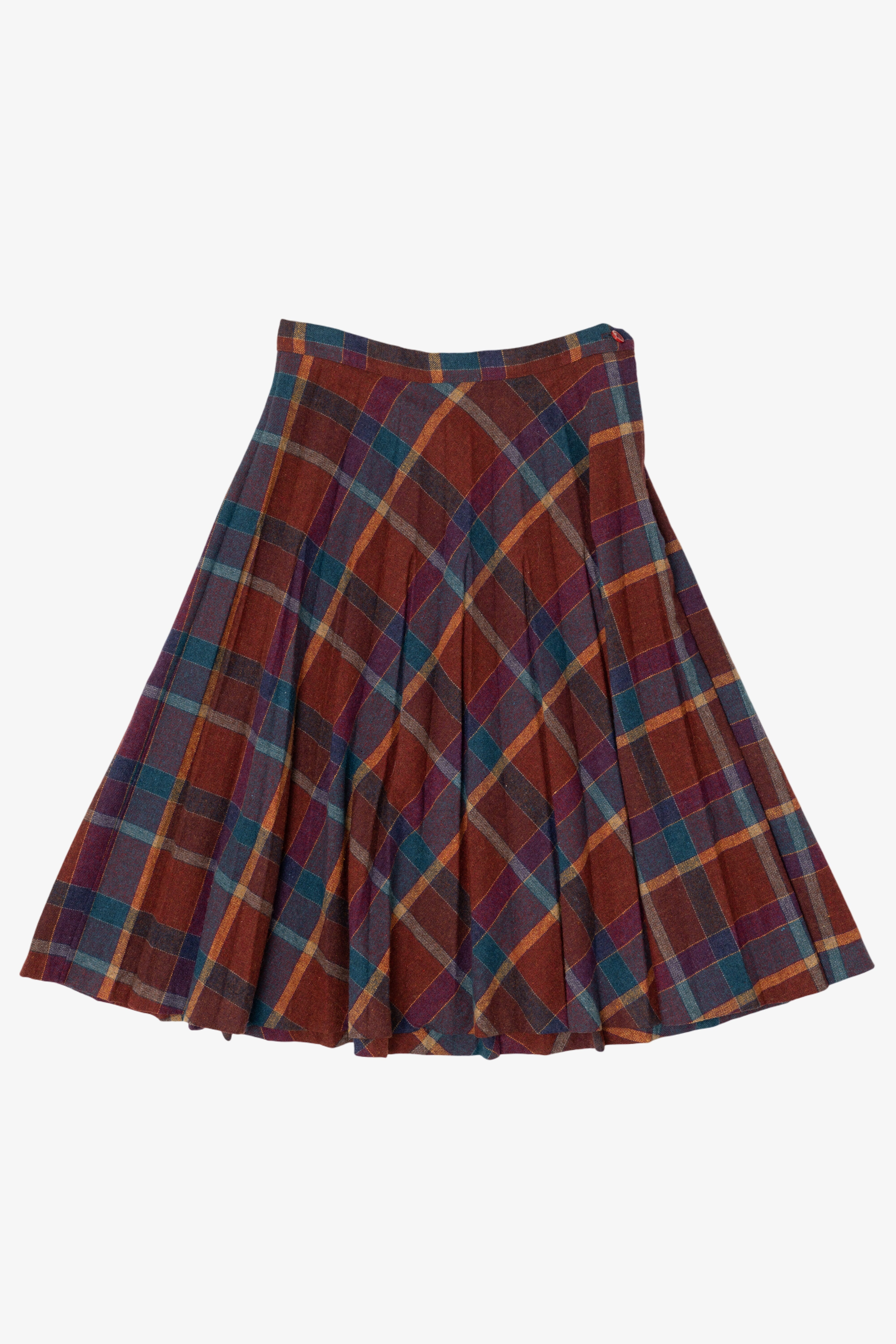 Vintage Plaid Sears Skirt (1970s)