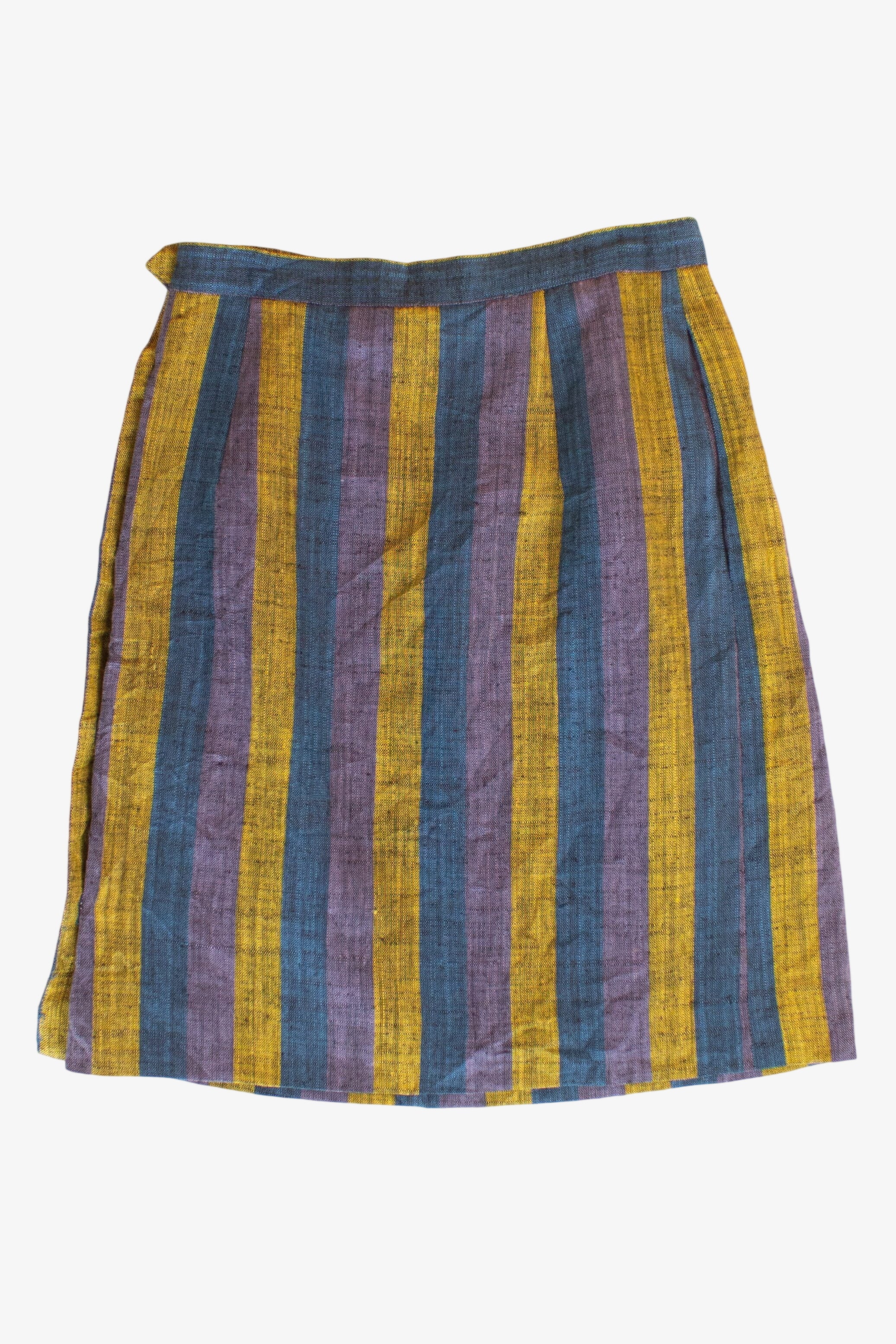 Vintage Striped Side Button Skirt (1990s)