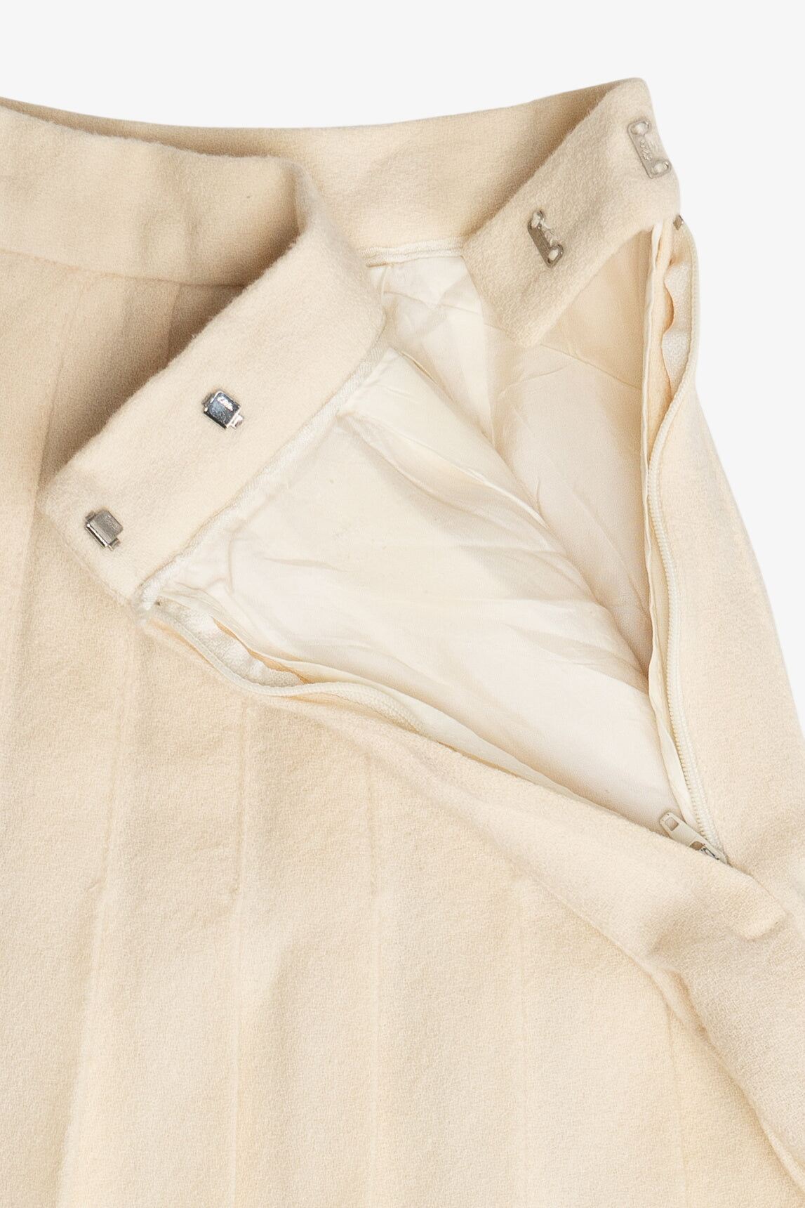 Vintage Wool Pleated Lined Skirt (1990s)