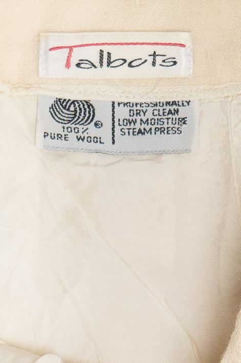 Vintage Wool Pleated Lined Skirt (1990s)